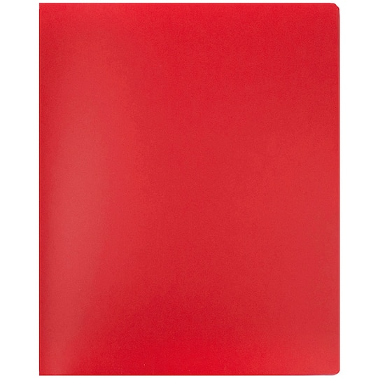 JAM Paper Heavy Duty Plastic 6-Pocket Folder